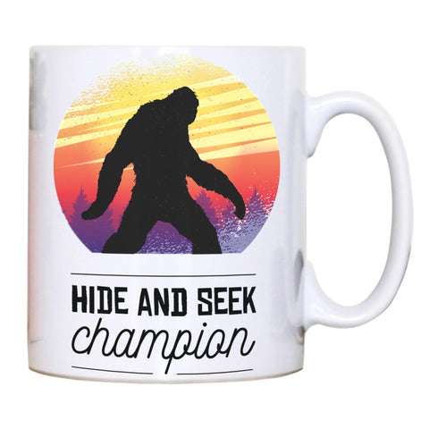 Bigfoot hide & seek champion funny mug coffee tea cup - Graphic Gear
