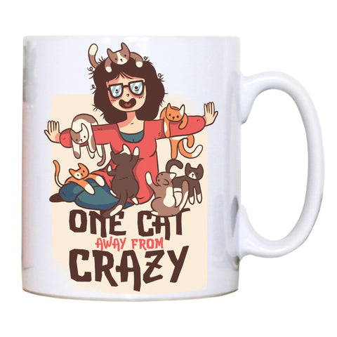Crazy cat lady funny mug coffee tea cup - Graphic Gear