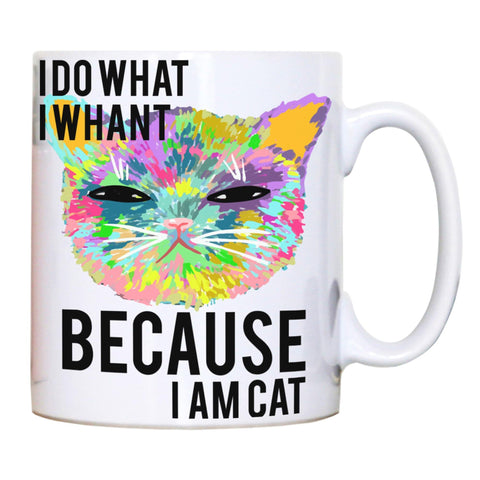 Cat coloring illustration abstract design mug coffee tea cup - Graphic Gear