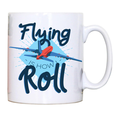 Flying airplane funny mug coffee tea cup - Graphic Gear