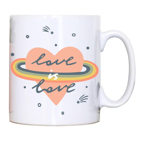 Love is love inspirational graphic design mug coffee tea cup - Graphic Gear