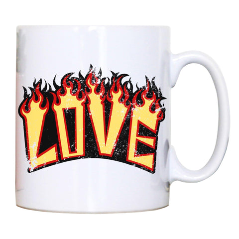 Love print inspirational graphic design mug coffee tea cup - Graphic Gear