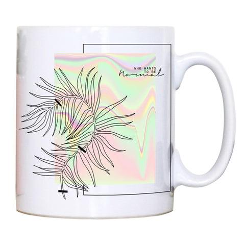 Rainbow holographic abstract art design mug coffee tea cup - Graphic Gear