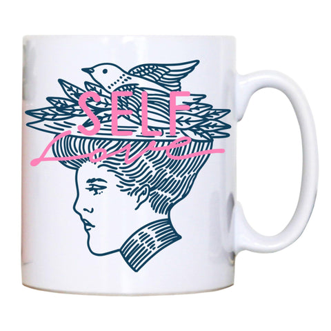 Selflove inspirational graphic design mug coffee tea cup - Graphic Gear