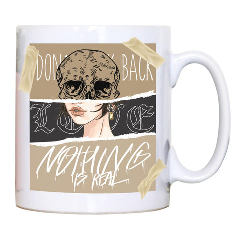 Skull girl abstract art design mug coffee tea cup - Graphic Gear