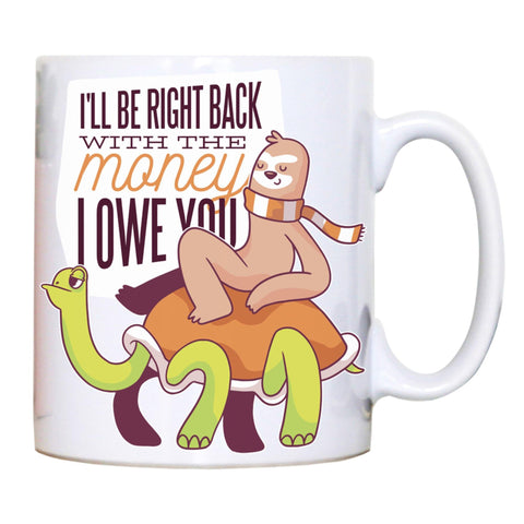 Sloth lettering funny mug coffee tea cup - Graphic Gear