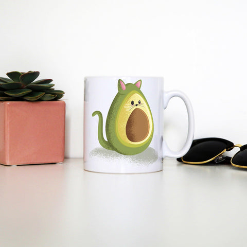 Avocado cat funny mug coffee tea cup - Graphic Gear