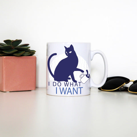 Rebel cat funny mug coffee tea cup - Graphic Gear