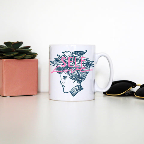 Selflove inspirational graphic design mug coffee tea cup - Graphic Gear
