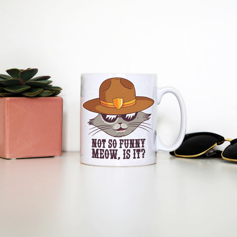 Sheriff cat funny mug coffee tea cup - Graphic Gear