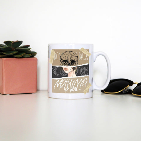 Skull girl abstract art design mug coffee tea cup - Graphic Gear