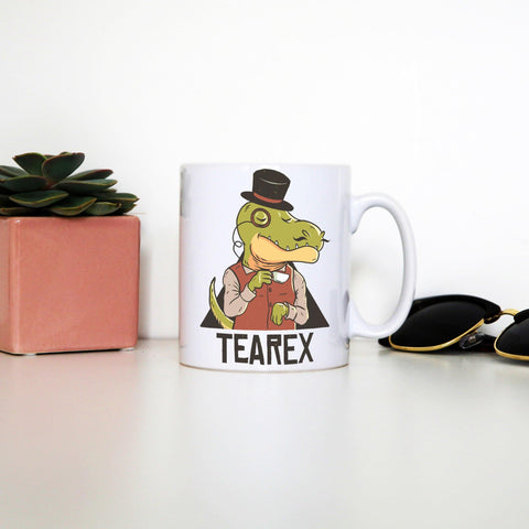 Tearex dinosaur funny design mug coffee tea cup - Graphic Gear