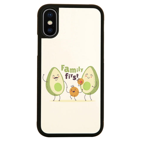 Cute avocado family funny food quote case cover for iPhone 11 11pro max xs xr x - Graphic Gear