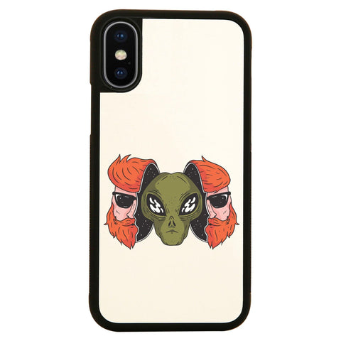 Hipster alien funny space case cover for iPhone 11 11pro max xs xr x - Graphic Gear