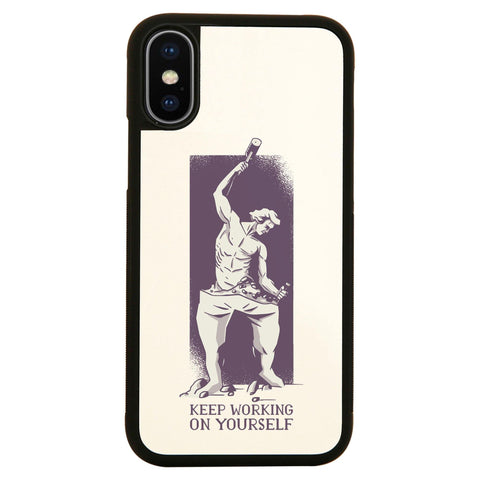 Personal growth motivation sculpture stoicism case cover for iPhone 11 11pro max xs xr x - Graphic Gear