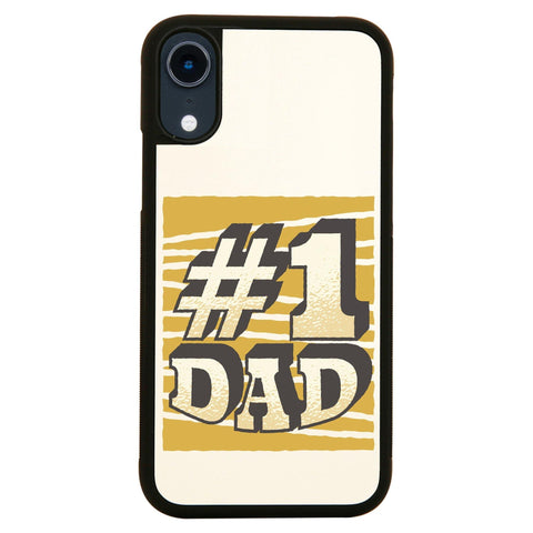 Number 1 dad funny fathers day case cover for iPhone 11 11pro max xs xr x - Graphic Gear