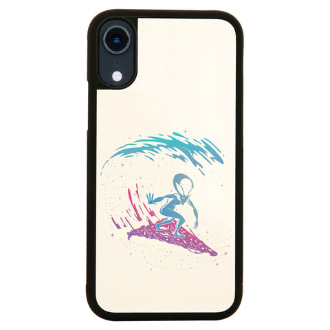 Pizza surfing alien funny illustration case cover for iPhone 11 11pro max xs xr x - Graphic Gear