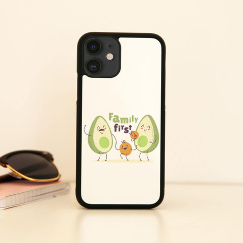 Cute avocado family funny food quote case cover for iPhone 11 11pro max xs xr x - Graphic Gear