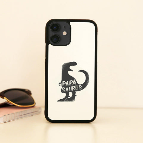 Papasaurus rex funny dinosaur dad father case cover for iPhone 11 11pro max xs xr x - Graphic Gear