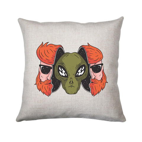 Hipster alien funny space cushion cover pillowcase linen home decor - Graphic Gear