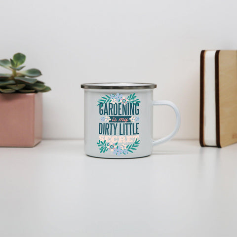 Gardening funny hobby enamel camping mug outdoor cup - Graphic Gear