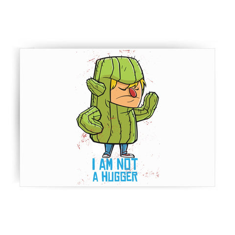 Cactus costume hug funny print poster wall art decor - Graphic Gear