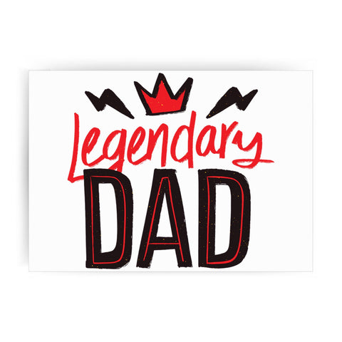 Legendary dad funny fathers day print poster wall art decor - Graphic Gear