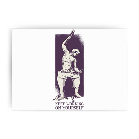 Personal growth motivation sculpture stoicism print poster wall art decor - Graphic Gear