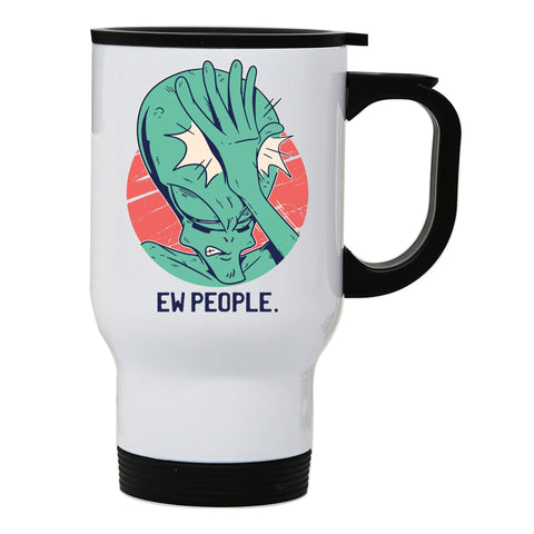 Alien facepalm funny stainless steel travel mug eco cup - Graphic Gear
