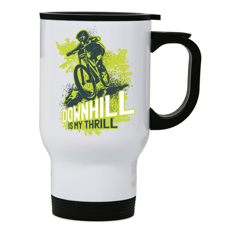 Downhill biking mountain bike stainless steel travel mug eco cup - Graphic Gear