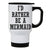 I'd rather be a mermaid funny slogan stainless steel travel mug eco cup - Graphic Gear
