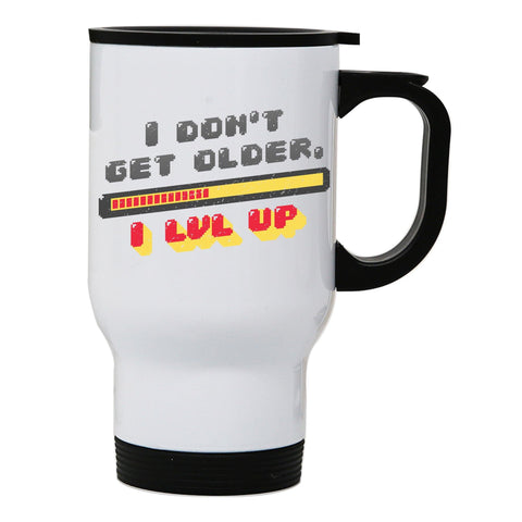 Level up funny stainless steel travel mug eco cup - Graphic Gear