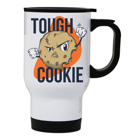 Though cookie funny stainless steel travel mug eco cup - Graphic Gear