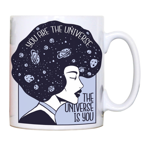 Universe girl inspirational quote mug coffee tea cup - Graphic Gear