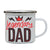 Legendary dad funny fathers day enamel camping mug outdoor cup - Graphic Gear