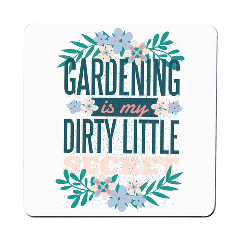 Gardening funny hobby coaster drink mat - Graphic Gear