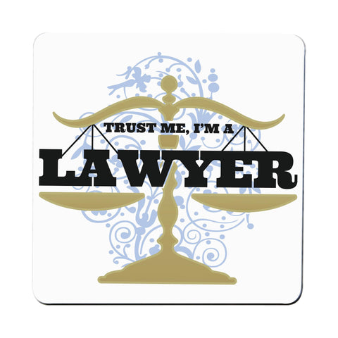 Lawyer funny coaster drink mat - Graphic Gear
