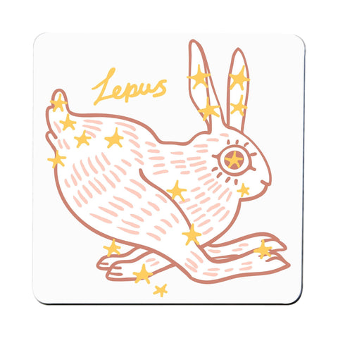 Lepus illustration design coaster drink mat - Graphic Gear