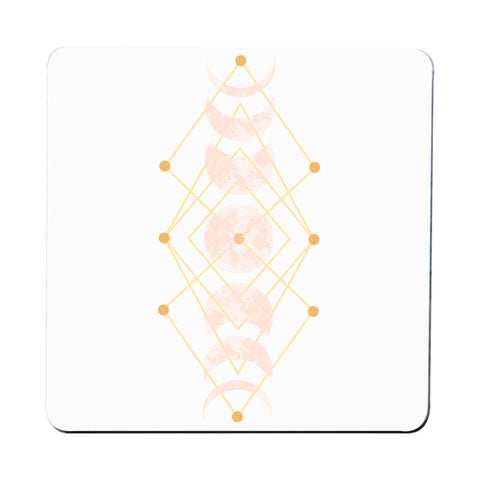 Moon cycle abstract art design coaster drink mat - Graphic Gear