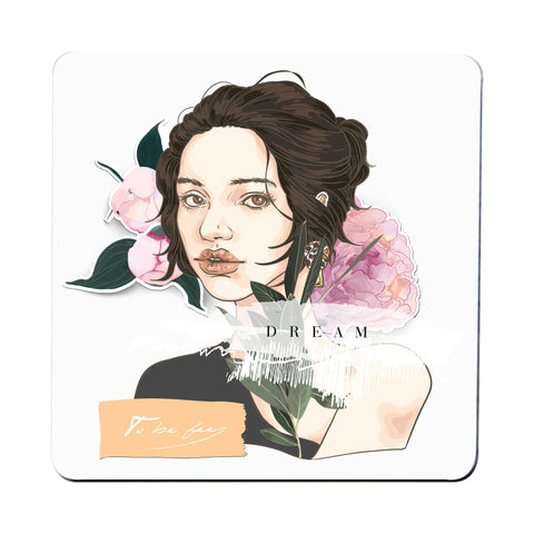 To be free inspirational design coaster drink mat - Graphic Gear