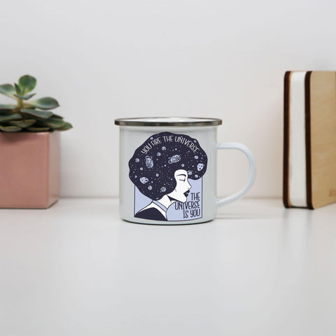 Universe girl inspirational quote mug coffee tea cup - Graphic Gear