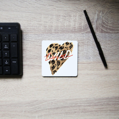 Wild love illustration design coaster drink mat - Graphic Gear