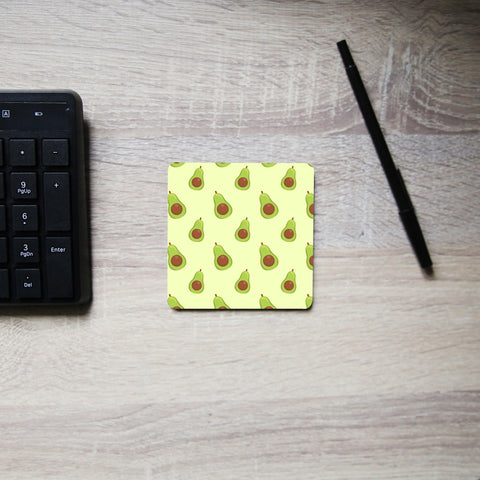 Avocado funny pattern design coaster drink mat - Graphic Gear