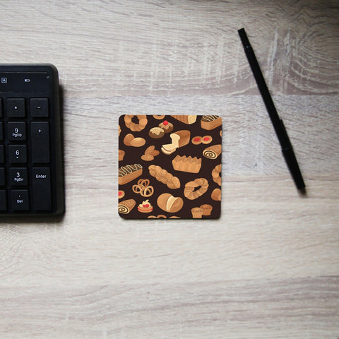 Bakery pattern design coaster drink mat - Graphic Gear