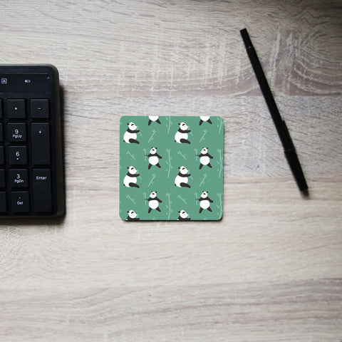 Cute panda pattern design funny illustration coaster drink mat - Graphic Gear