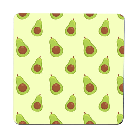 Avocado funny pattern design coaster drink mat - Graphic Gear