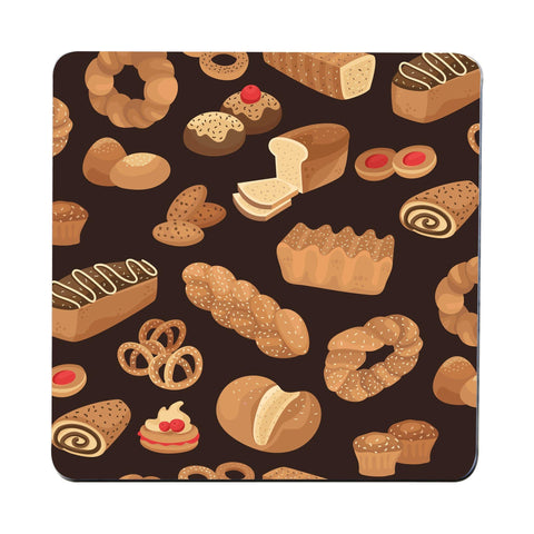 Bakery pattern design coaster drink mat - Graphic Gear