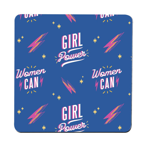 Women can women's day pattern coaster drink mat - Graphic Gear