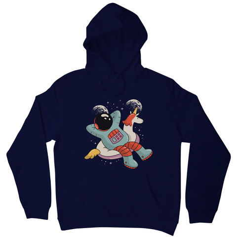 Chilling austronaut unicorn hoodie - Graphic Gear