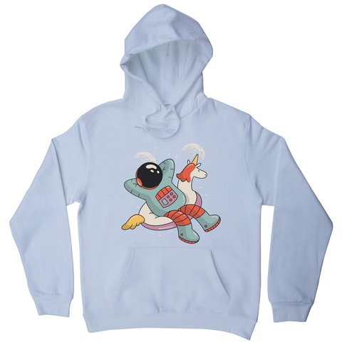 Chilling austronaut unicorn hoodie - Graphic Gear